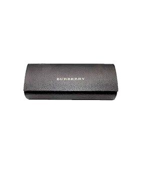 Burberry Black Eyeglass Case Cleaning Cloth Magnetic Clamshell #BE1031 Unisex